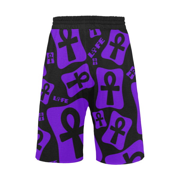 Ankh Life (Purple) Casual Shorts