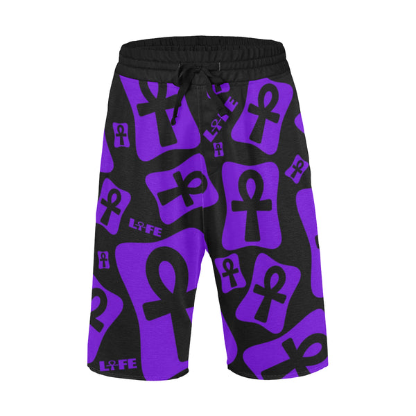 Ankh Life (Purple) Casual Shorts