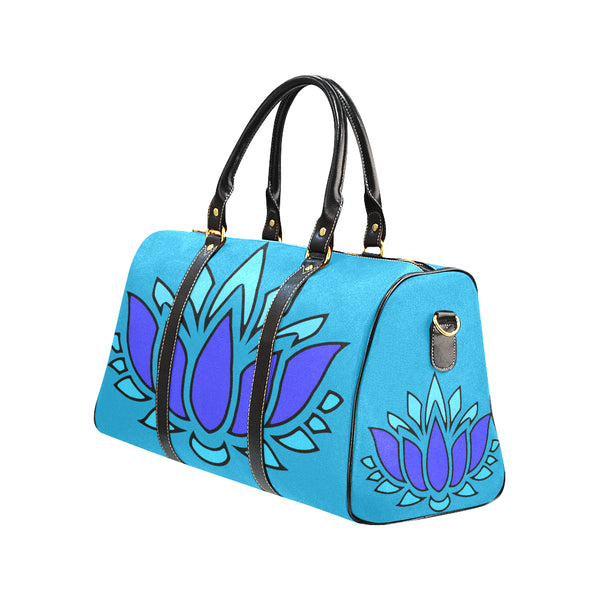 Blue Lotus Flower Travel Bag (Large)
