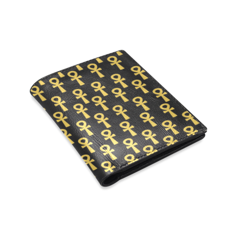 Black and Gold Ankh BiFold Wallet