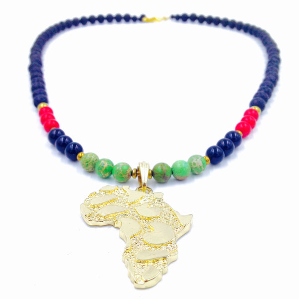 Lava Stone - RBG Africa Necklace