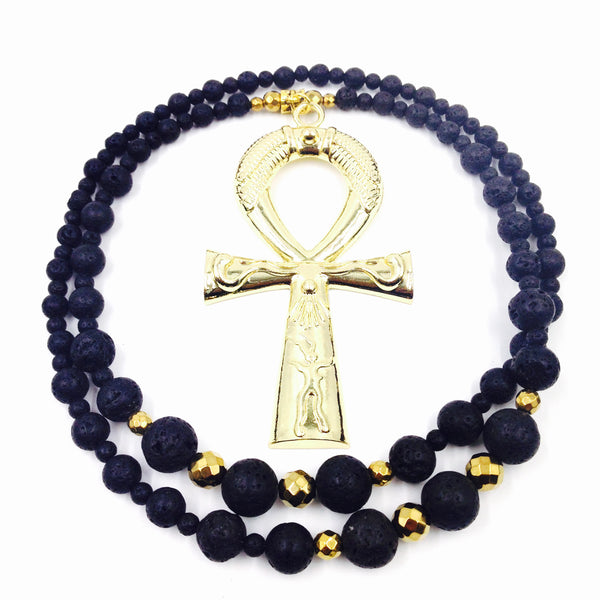 Lava Stone Ankhlace™ of Life & Spirit