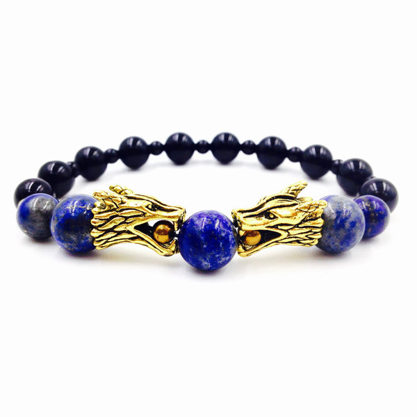Jackal Head w/ Lapis Lazuli Bracelet
