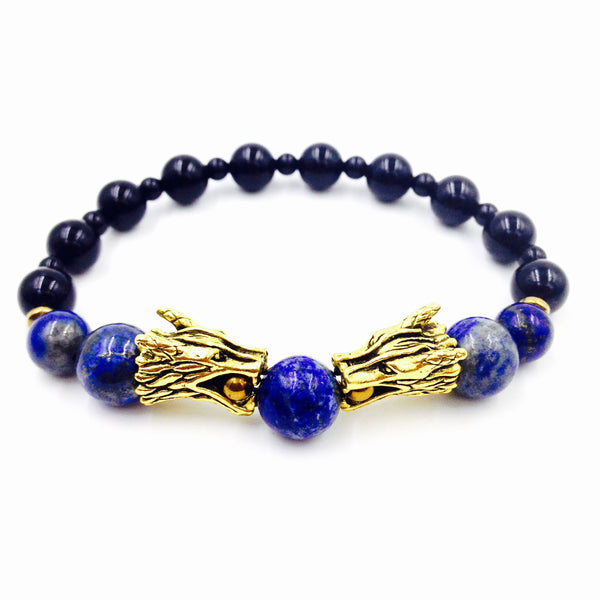 Jackal Head w/ Lapis Lazuli Bracelet