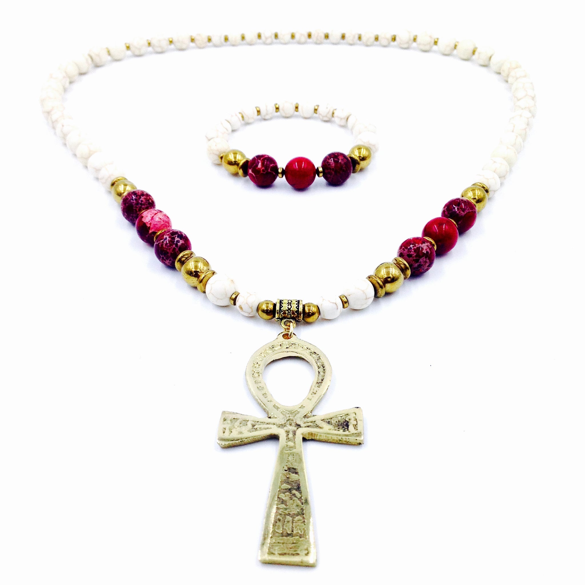 Ancient Bloodline Ankhlace™ & Bracelet Set I