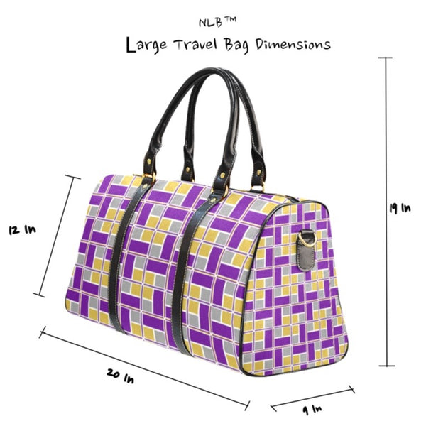 Purple & Gold Rec Tec™ Travel Bag (Large)