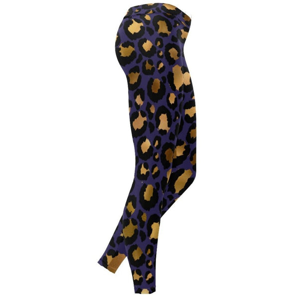 Leopard (Purple/Gold) Leggings