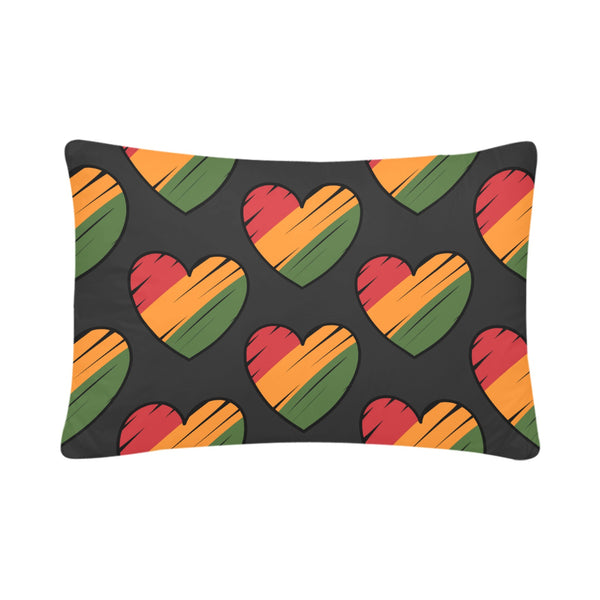 Reggae Hearts Pillow Cases (20"x 30" - Set of 2)