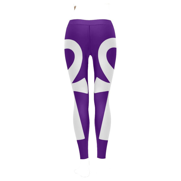 Purple/White Ankh Leggings